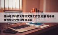 桂林电子科技大学研究生工作部,桂林电子科技大学研究生招生信息网