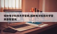 桂林电子科技大学官网,桂林电子科技大学官网录取查询