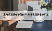 上海宏茂微电子怎么样,青浦宏茂微电子厂怎样