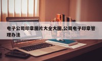 电子公司印章图片大全大图,公司电子印章管理办法
