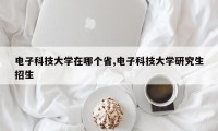 电子科技大学在哪个省,电子科技大学研究生招生