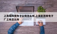 上海宏茂微电子公司怎么样,上海宏茂微电子厂上班怎么样