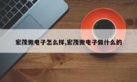 宏茂微电子怎么样,宏茂微电子做什么的