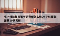 电子科技集团第十研究所怎么样,电子科技集团第10研究所